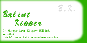 balint kipper business card
